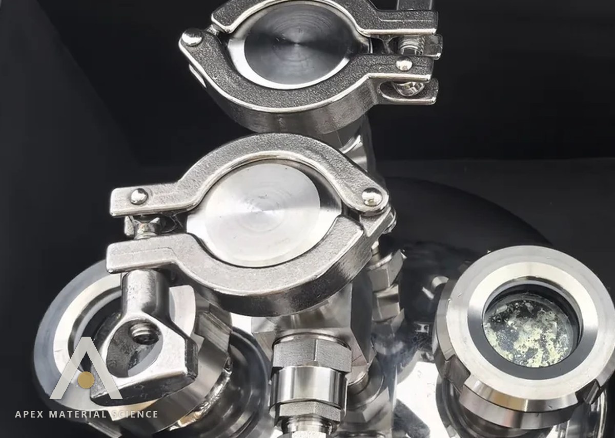 Cäsium-Metall im Quarz-Schauglas